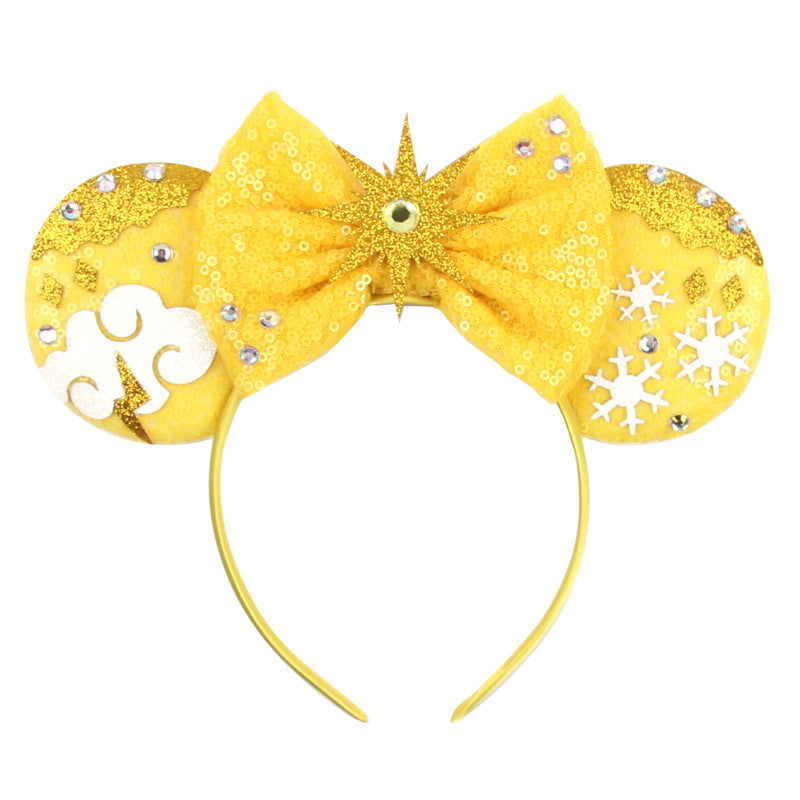 Sparkly Minnie Ears Headbands for Girls Women Cosplay Costume Princess Birthday Party Decorations Trip, Hair Accessories