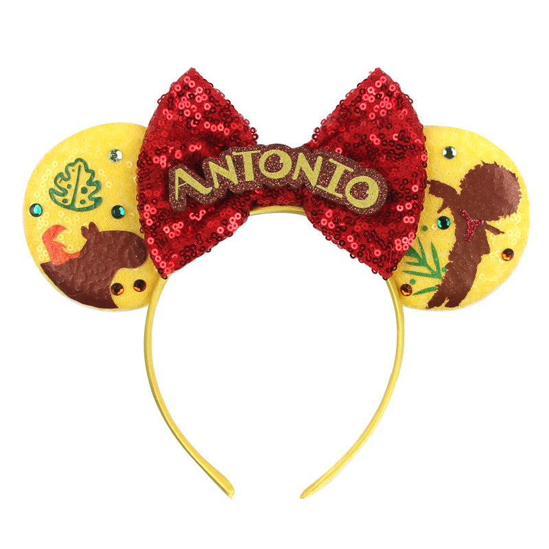 Sparkly Minnie Ears Headbands for Girls Women Cosplay Costume Princess Birthday Party Decorations Trip, Hair Accessories