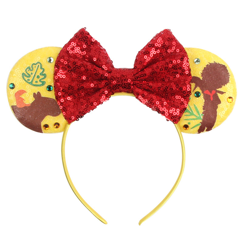 Sparkly Minnie Ears Headbands for Girls Women Cosplay Costume Princess Birthday Party Decorations Trip, Hair Accessories