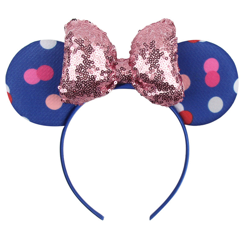 Minne Ears, Mickey Ears Headbands for Girls Women Cosplay Birthday Party &Disney Trip