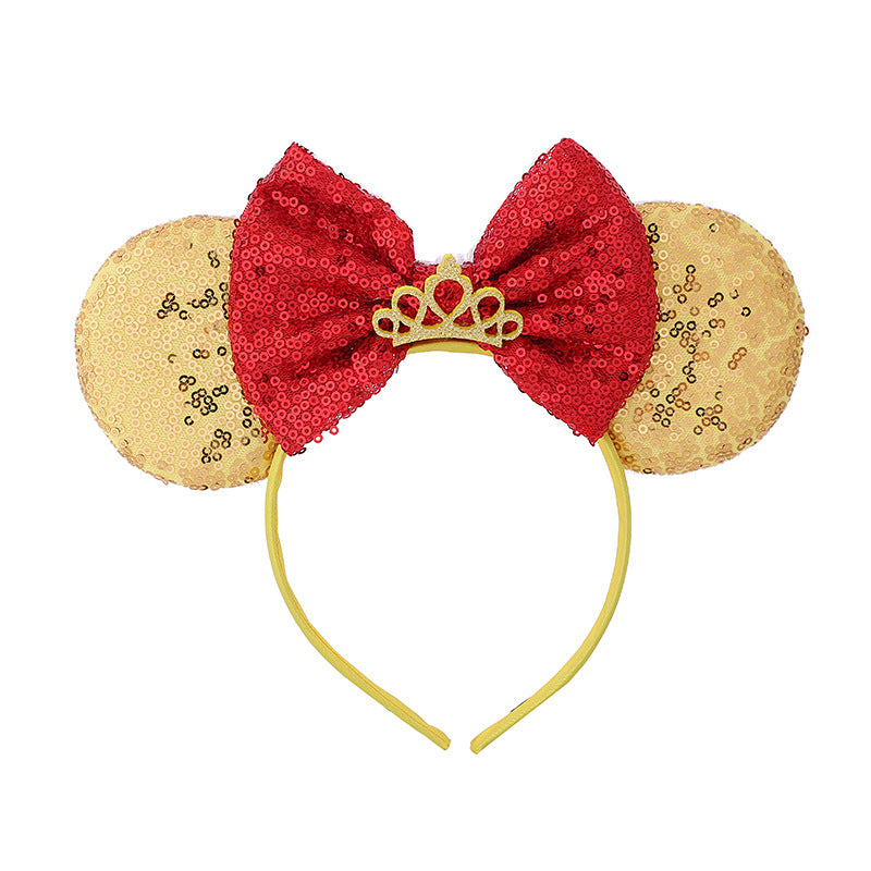 Minne Ears, Mickey Ears Headbands for Girls Women Cosplay Birthday Party &Disney Trip