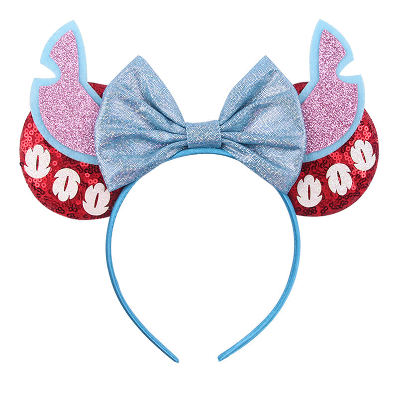 Charmed Creations - Princess Inspired Bow Headband, Mouse Ears, Princess Party, One Size Fits All