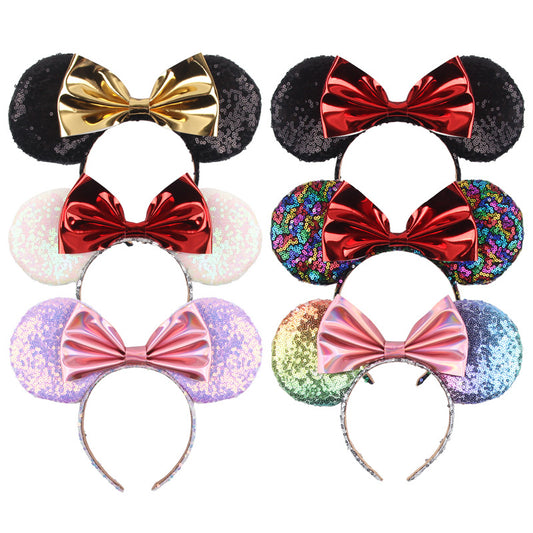 Minnie Ears - Amazing Colorful Disney Ears - Non Slip Headband - Disney World Costume Ears - Hair - Birthday Supply - Non Slip Headband - Disney World Accessories for Trip