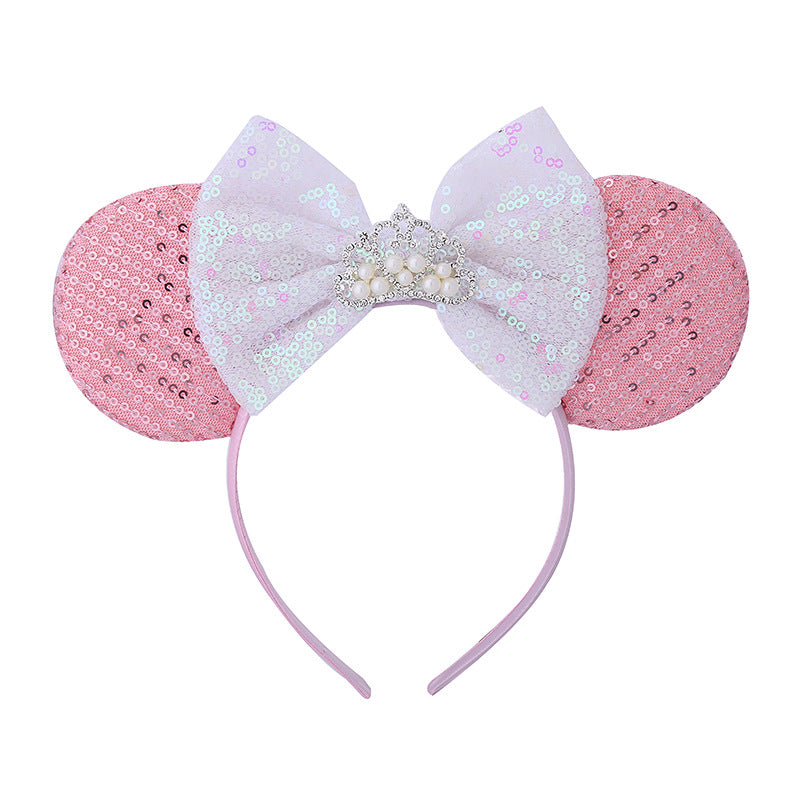 Minne Ears, Mickey Ears Headbands for Girls Women Cosplay Birthday Party &Disney Trip