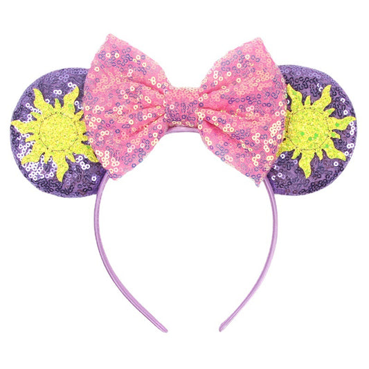 Mouse Ears Headbands for Women Girls Bow Hairbands Halloween Christmas Cosplay Costume Princess Party Decorations