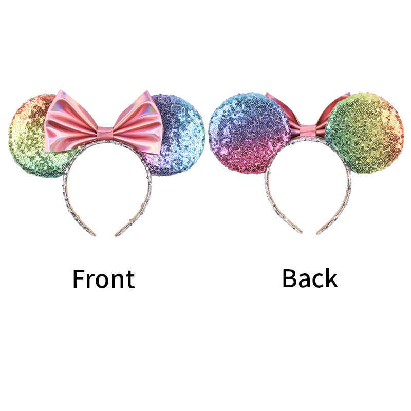 Minnie Ears - Amazing Colorful Disney Ears - Non Slip Headband - Disney World Costume Ears - Hair - Birthday Supply - Non Slip Headband - Disney World Accessories for Trip