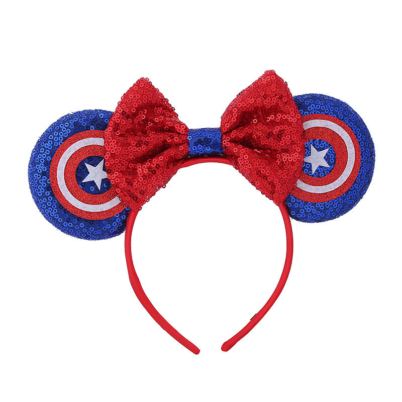 Minne Ears, Mickey Ears Headbands for Girls Women Cosplay Birthday Party &Disney Trip