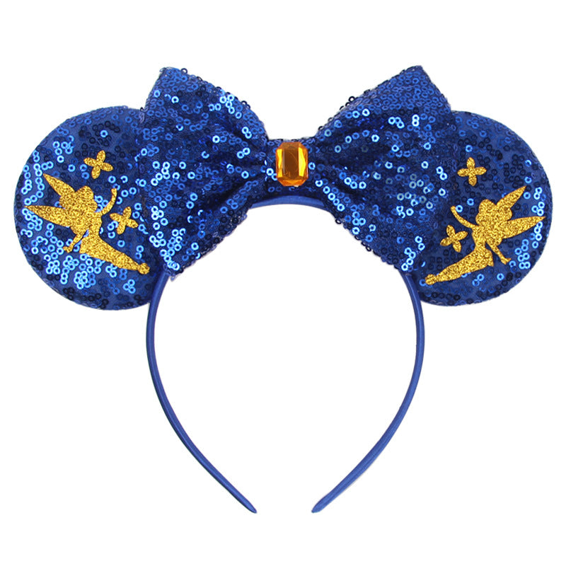 Mouse Ears Headbands for Women Girls Bow Hairbands Halloween Christmas Cosplay Costume Princess Party Decorations