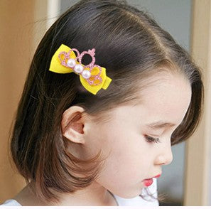 Handmade DIY Sequins Golden Powder Crown Hairpins 5PCS For Children's Hair Accessories, Headbands, Accessories, Bow Material